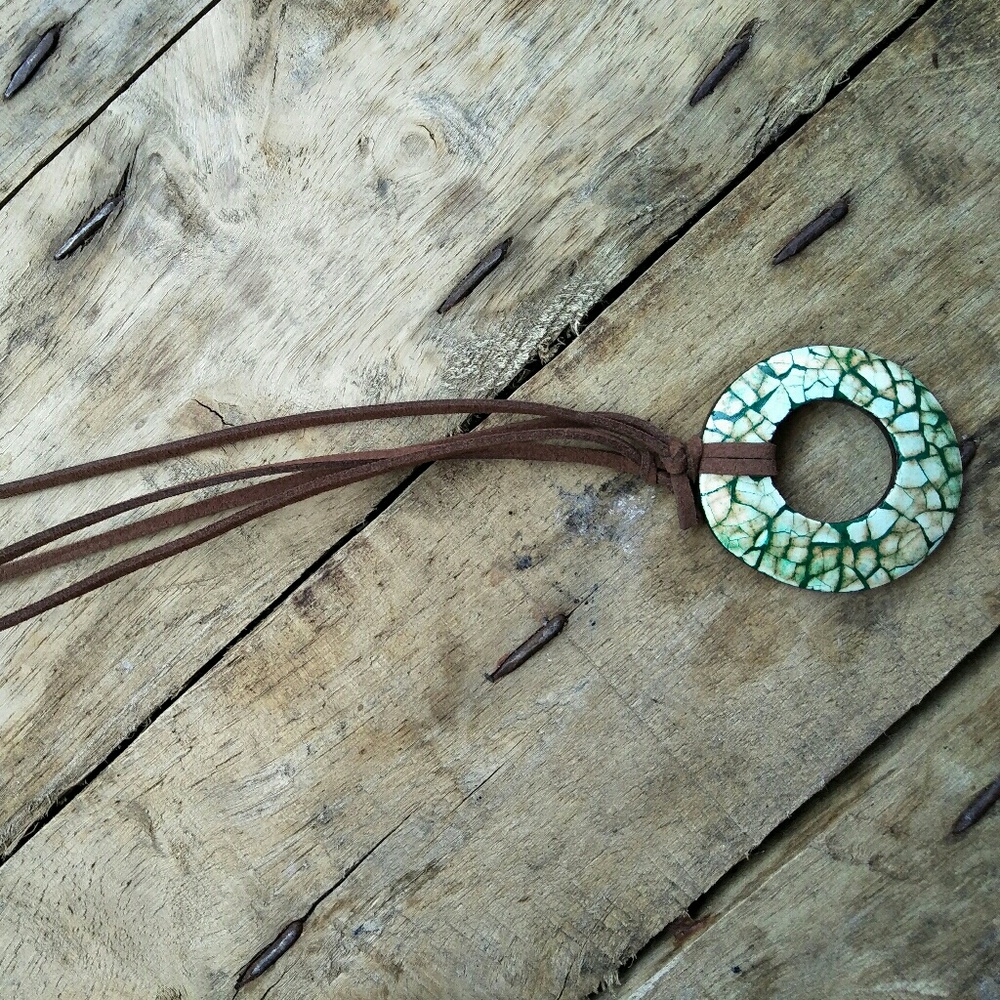 Coconut Shell Multicolored Necklace